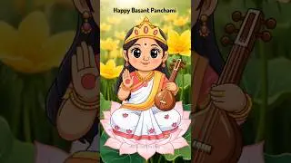 Happy Basant Panchami | Drawing to AI Animation Ep18 #drawing #ai #animation #trending #maasaraswati
