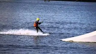 Rick wakeboarding