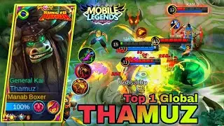 THAMUZ NEW ATTACK SPEED BUILD IN SOLO RANK | THAMUZ LIFESTEAL META BUILD🔥 |TOP 1GLOBAL THAMUZ~MLBB