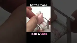 How to make the cutest table and chairs #diy #miniature