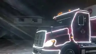 The Coca-Cola Santa Claus Christmas Coke Truck drives through Saskatoon, Saskatchewan, December 2022