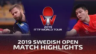 Fan Zhendong vs Jon Persson | 2019 ITTF Swedish Open Highlights (R32)