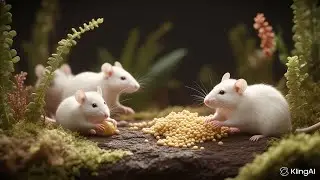 Caught on Camera! Wild White Mice Playing &mdash; Perfect for Cats! 🐾