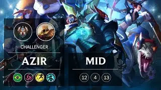 Azir Mid vs Lissandra - BR Challenger Patch 9.1