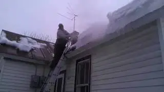 Ice Dam Steaming Stillwater MN