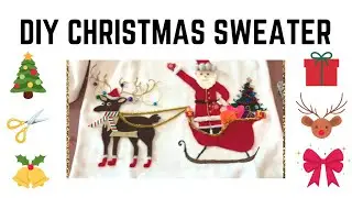 Easy DIY 🎄🎅🏼 for How to Make your Christmas Sweater at Home 🏡