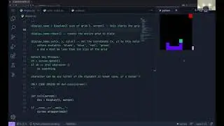 Learn Python by Making a Game (Snake) Pt1: Square Sized Snake