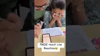 🥹FMGE result Live Reaction | Medical examination result 2024