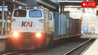 🔴 Live Hunting Kereta Api Indonesia : NONTON KRL CIKARANG, LOKOMOTIF, KERETA ARGO MASINIS RAMAH