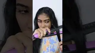 🔥😃ചുരുട്ടീ..‼️😲 Viral hair curls using straightener hack #nerin #shorts #viral #viralshorts