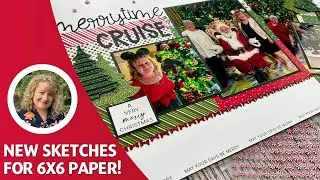 Scrapbook Layout Using 6x6 Paper