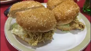 Easy Zinger Burger || Yummyrecpies |Fastfood Recpie|KFC style burger