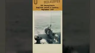 USS Pennsylvania Seaplane Launch and Landing, September 1943 | #history #fyp