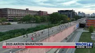 2025 Akron Marathon on South Main Street at Bartges Street Moments After Starting