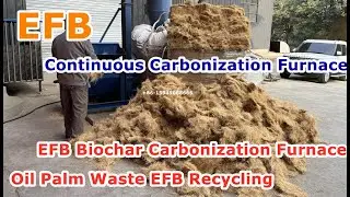 EFB fiber Continuous Carbonization Furnace Biochar Pyrolysis machine