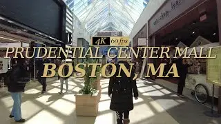 ⁴ᴷ⁶⁰ Exploring Prudential Center & Copley Place Malls in Boston 🛍🏬