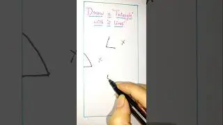Draw a triangle with 2 lines #challenge #iqtest #game #viralshorts