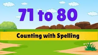 Numbers Count : 71 to 80 with spelling | Jr KG | Sr KG| Education  | Artoon Academy