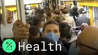 Paris Metro Packed After France Reports Record-High Number of New Virus Cases