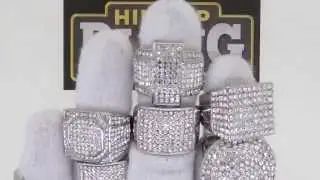 Stainless Steel Bling Bling Rings | HipHopBling.com