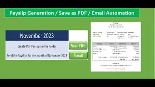 Payslip Generation, attach PDF & Email Automation | Sobanan Knowledge Sharing