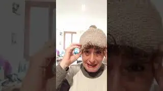 GORRO CON POMPOM TEJIDO A DOS AGUJAS PUNTO ARROZ E INGLES  #fetama #tejedoras#tejer #gorros