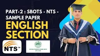 Part 2 | SBOTS NTS English Section | Sample Paper Solution (Questions 4&ndash;6)