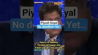 Piyush Goyal Says: &ldquo;No Deadline Yet&rdquo; | Big Update from Govt of India #news #india #usa #breakingnews