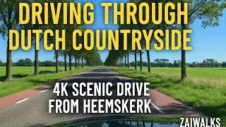 Driving through Dutch Countryside | 4K Scenic