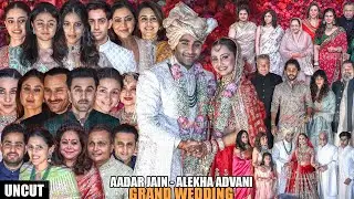 UNEDITED - Aadar Jain -  Alekha Advani | Grand Wedding | SRK Family, Kapoor Family, Ambani Family