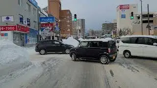 2026年1月16日朝　札幌市西区発寒11条6丁目～西野屯田通～北5条手稲通交差点　ドライブ
