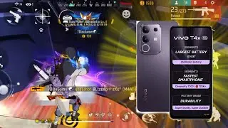 vivo t4x high graphics gameplay || Vivo mobile Free fire gameplay