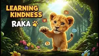 Learning Kindness with Raka the Lion Cub 🦁 | Helping Animals Story