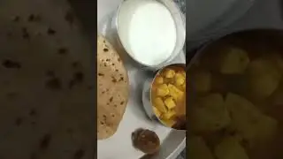 Today My Special Vegetarian Plate #materpaneer#dahi#shorts#deepihomevlog