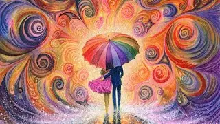 Watercolour Tutorial, How to paint figures, spirals,, splashes, umbrella. #watercolor #painting #art