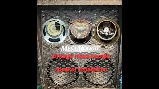 installing 4 differnt speakers in a mesa 4x12