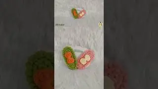 Easy Crochet Hair Clip 🎀 Crochet Bow 🎀 R3
