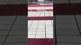 Super White Travertine layout for Qatar project#whitetravertine#superwhitetravertine#travertinetile