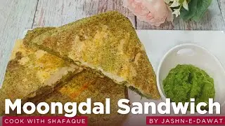Moongdal Sandwich Recipe | Protein rich breakfast recipe | Breadless sandwich recipe .