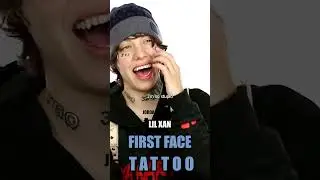 Первая ТАТУ на лице Лил Ксана 🦅😂💯 #lilxan #интервью #хипхоп