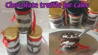 How to make chocolate truffle jar cake recipe in tamil/chocolate truffle cake