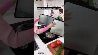 No More Mess 😎 Stainless Steel Splash Guard for kitchen under ₹199🔥#shorts #shortsfeed #gadgets