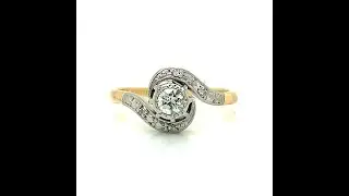 Vintage Diamond Twist Ring