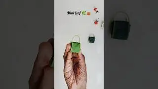 how to make leaf bag/diy mini craft#seaofcraft  #love #diy #craft #easy#fun #kids #activity #shorts