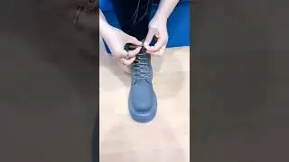 How to Tie Boot with Long Laces | Shoes lace styles  #shorts #fashion #shoes