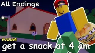 Roblox - Get a Snack at 4 AM (All Endings)