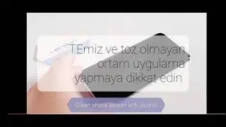 Lensun nano ekran koruma uygulama (Kuru)