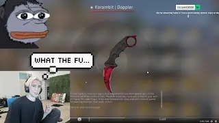 xQc reacts to Train opened a RUBY FN KARAMBIT