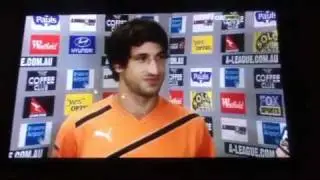 Thomas Broich pre game interview vs Newcastle Jets 28/01/12