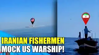 Рыбак связывается с американским эсминцем и просит его поднять иранский флаг.